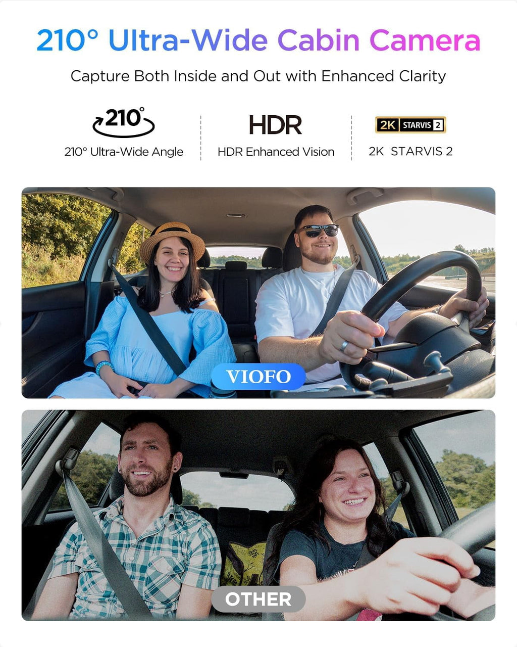 Bundle: VIOFO A329S 4K 3 Channel + HK4 Hardwire Kit with 8pcs Fuse Tap 4K Front + 2K Cabin Fisheye (210°) + 2K Rear, Power Saving Parking Mode,  STARVIS 2 Sensors, up to 4TB SSD Storage