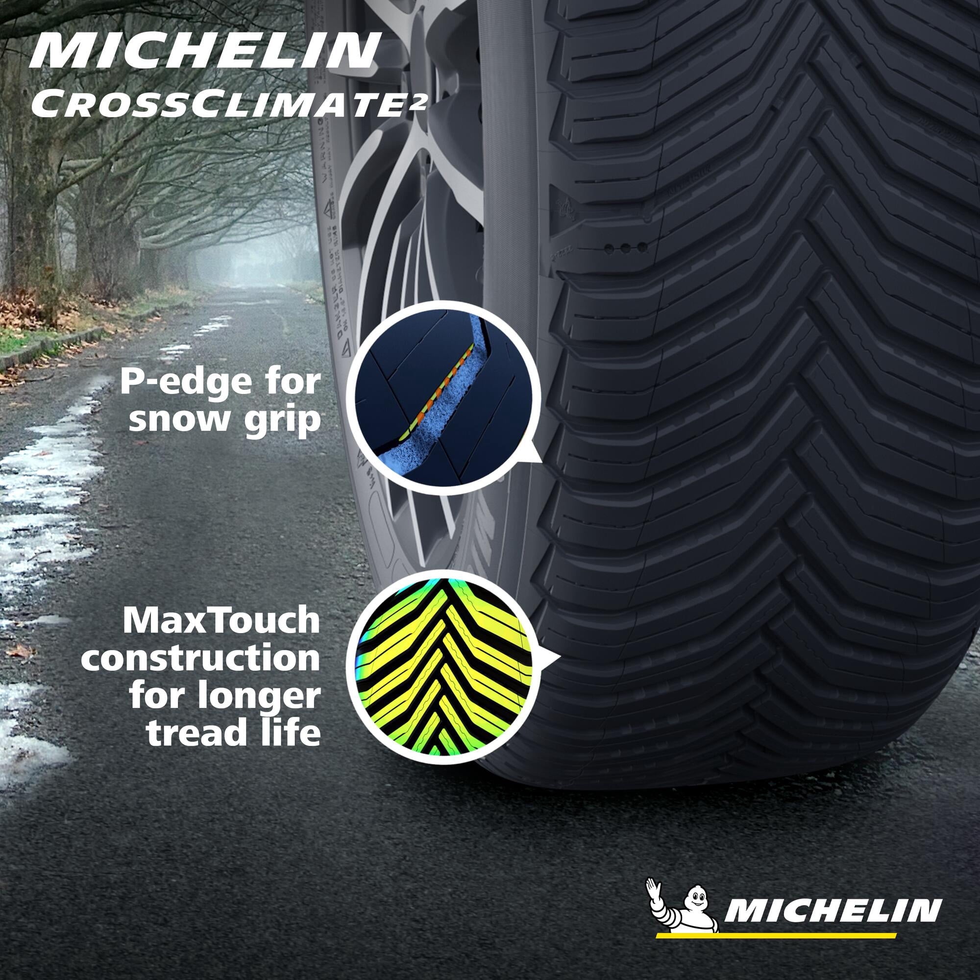 Michelin CrossClimate2 All-Season 225/60R17 99H Tire