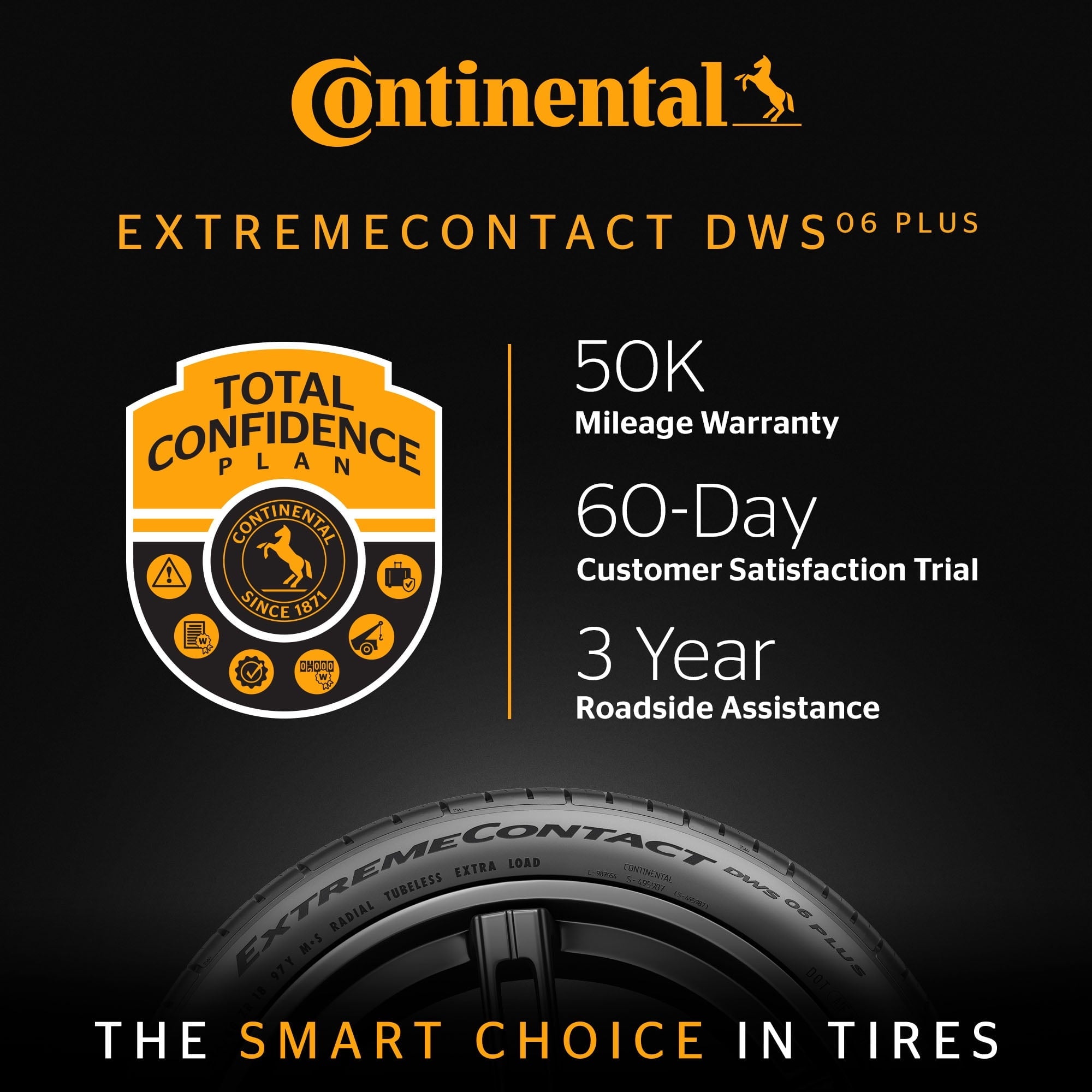 Continental ExtremeContact DWS06 PLUS UHP All Season 245/40ZR20 99Y XL Passenger Tire