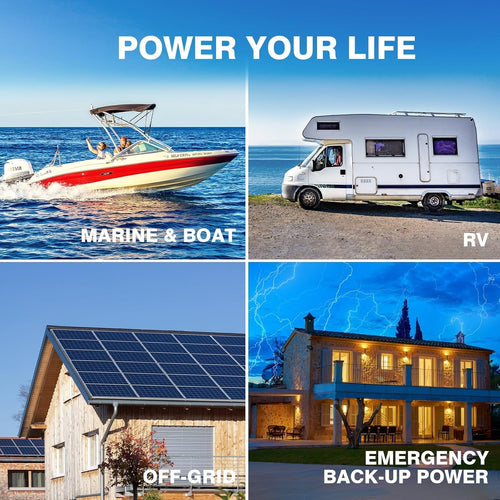 48V 50Ah LiFePO4 Lithium Battery, Built-in 50A BMS 2560Wh,15000 Deep Cycle 48V Golf Cart Lithium Battery for Off Grid, RV, Solar