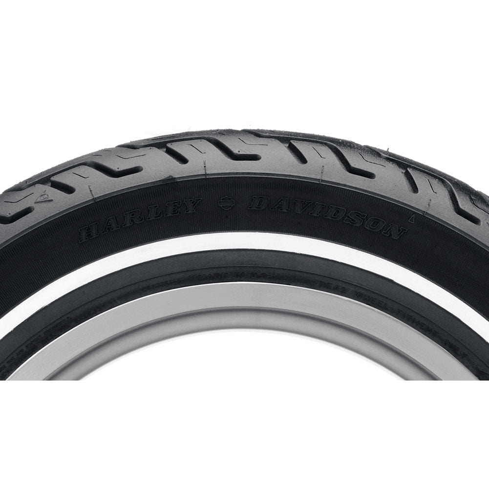 Dunlop Harley-Davidson D402 Rear Motorcycle Tire MU85B-16 (77H) Slim White Wall - Fits: Harley-Davidson CVO Dyna Wide Glide FXDWGSE 2002