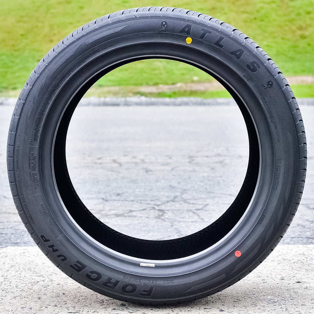 Set of 4 (FOUR) Atlas Force UHP 245/55R19 103V A/S Performance Tires Fits: 2014-18 Toyota Highlander Hybrid XLE, 2019 Toyota Highlander Hybrid Limited Platinum