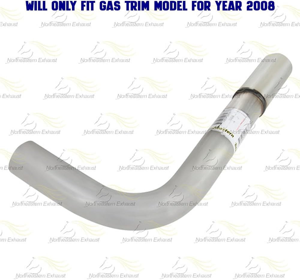 Northeastern Exhaust Stainless Steel Intermediate Pipe, Muffler and Tail Pipe Exhaust System Kit Fits 2008–2012 Chevrolet Malibu 2.4L – Direct Fit