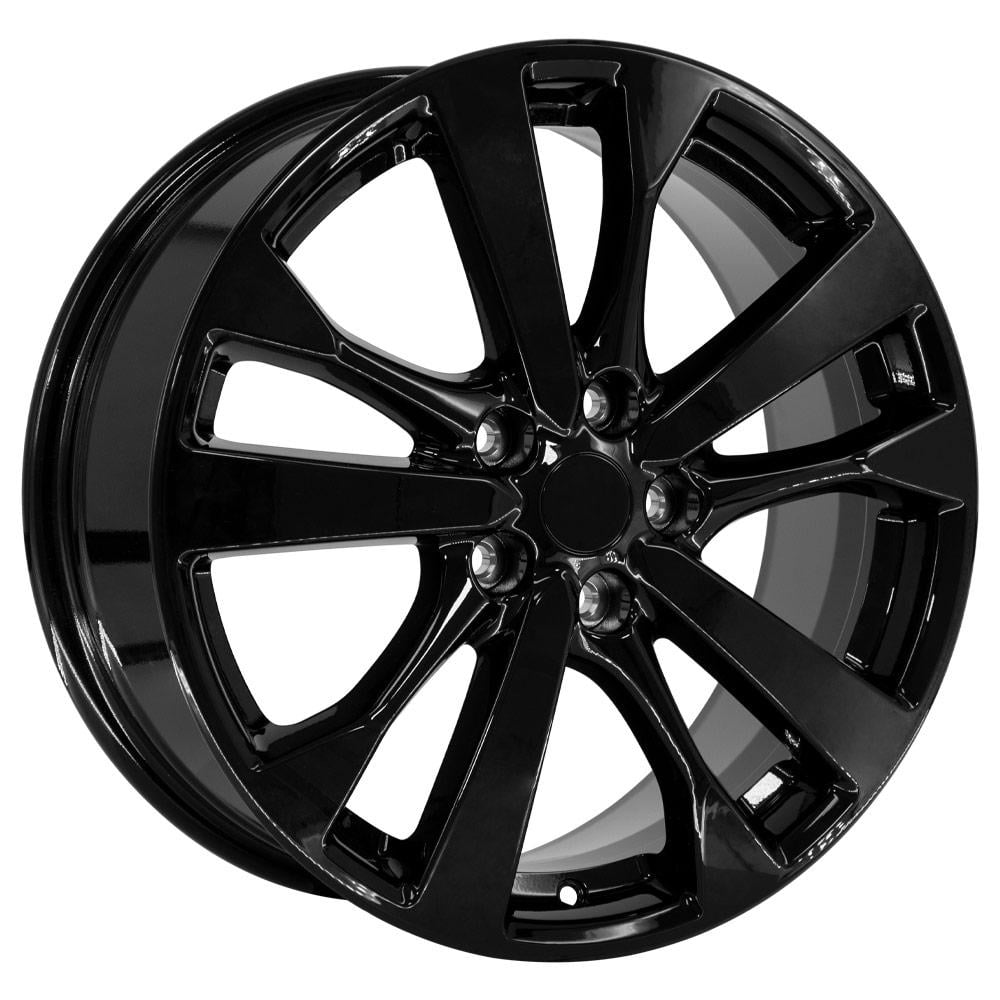 OE Wheels NS30 18 Inch Rim Fits Altima Style 5x114.3 18x7.5 Gloss Black - Hollander 62720 (1)