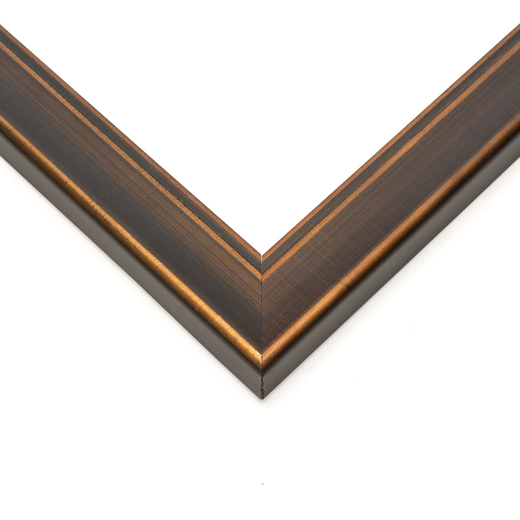 40x28 Bronze Brown Real Wood Picture Frame Width 1.25 inches | Interior Frame Depth 0.75 inches |