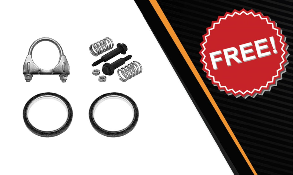 Northeastern Exhaust Intermediate Pipe, Resonator Assembly & Rear Muffler Fits 2012-2015 Honda Civic 1.8L (Sedan, CNG Only) - Direct-Fit | Stainless Steel System Kit