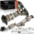 A-Premium Front and Rear 2-PC Exhaust Manifold Catalytic Converter Kit Direct-Fit Compatible with Nissan Altima 2007-2012 2.5L, EPA Compliant