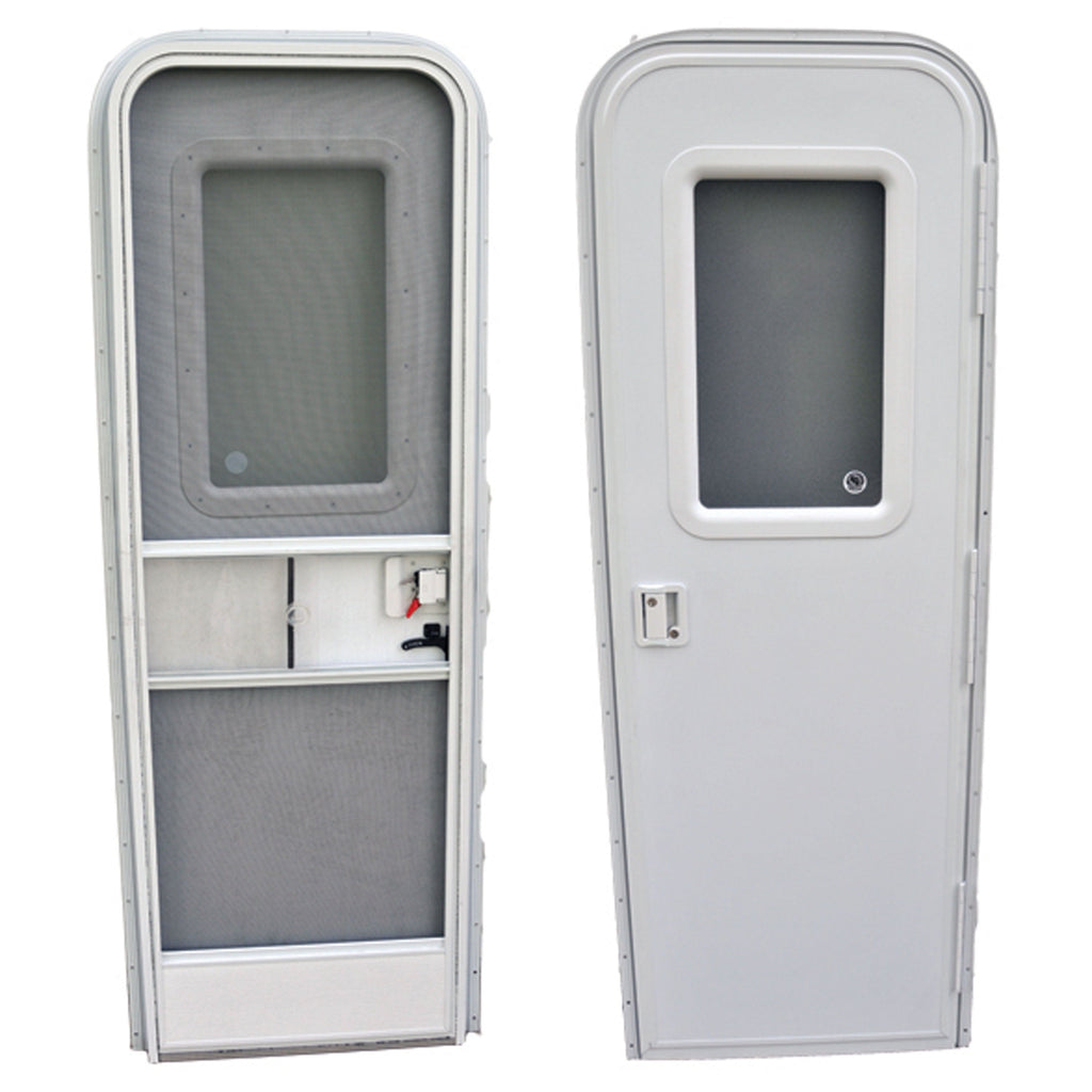 AP Products 015-217709 RV Radius Entrance Door - 26 x 72, Polar White