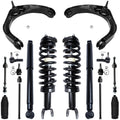 Detroit Axle - 16pc 4WD Front Upper Control Arms Struts Shocks Suspension Kit Replacement for Dodge Ram 1500 Fits select: 2006,2008 DODGE RAM 1500 ST/SLT