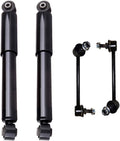 Detroit Axle - Rear Shock Absorbers for 2003-2008 Honda Pilot, 2001-2006 Acura MDX, 2 Shock Absorbers 2 Stabilizer Sway Bar Links 2002 2004 2005 2007 Replacement