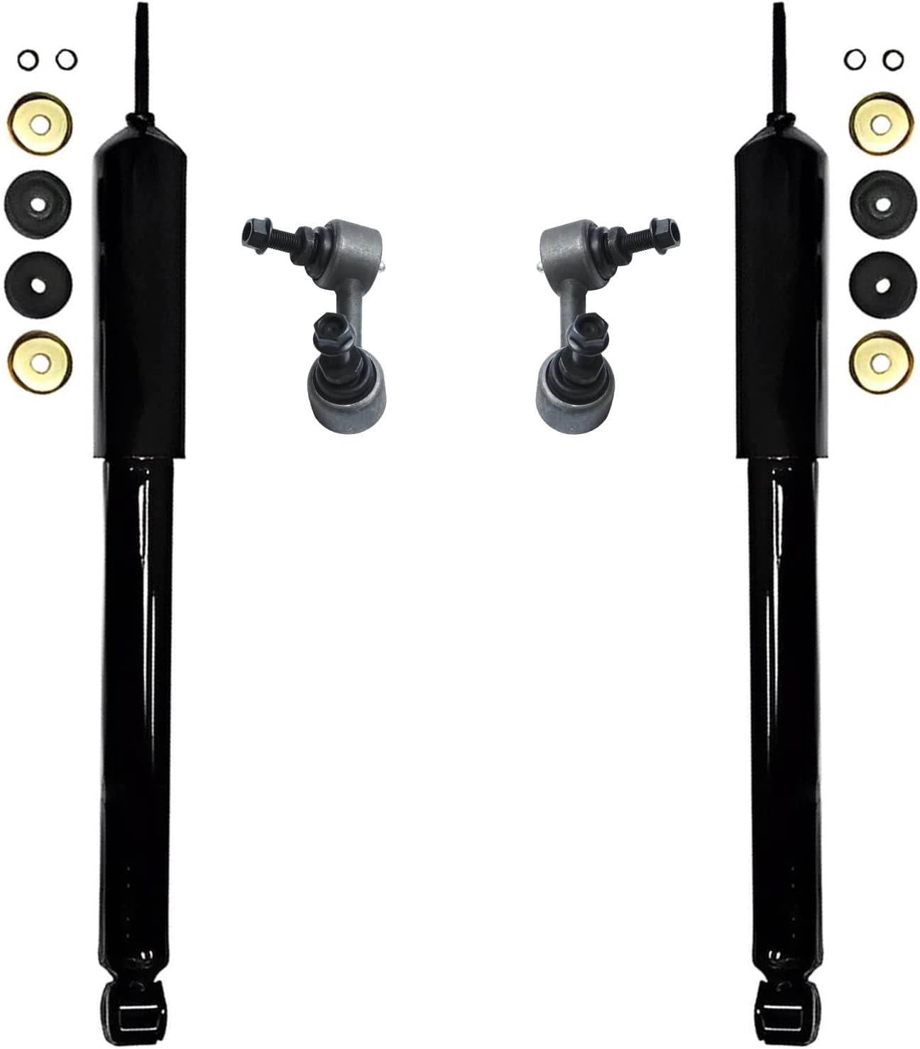 Detroit Axle - Rear Shock Absorbers Sway Bar Links Replacement for 2006-2011 Honda Civic DX EX LX Si - 4pc Set