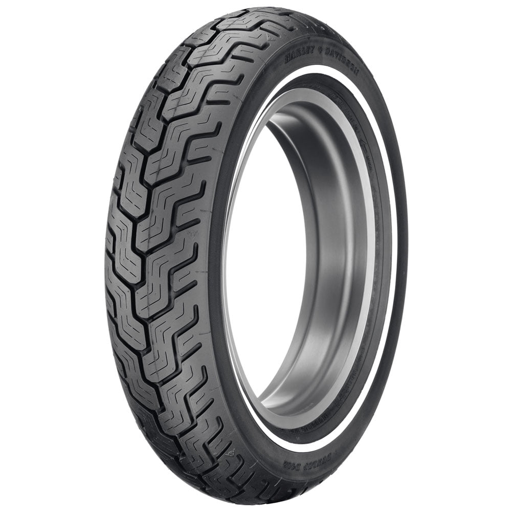 Dunlop Harley-Davidson D402 Rear Motorcycle Tire MU85B-16 (77H) Slim White Wall - Fits: Harley-Davidson CVO Dyna Wide Glide FXDWGSE 2002