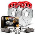 PowerStop Front Z36 Truck & Tow Brake Pad and Rotor Kit with Red Powder Coated Calipers Fits: JEEP Select Models KC7412-36