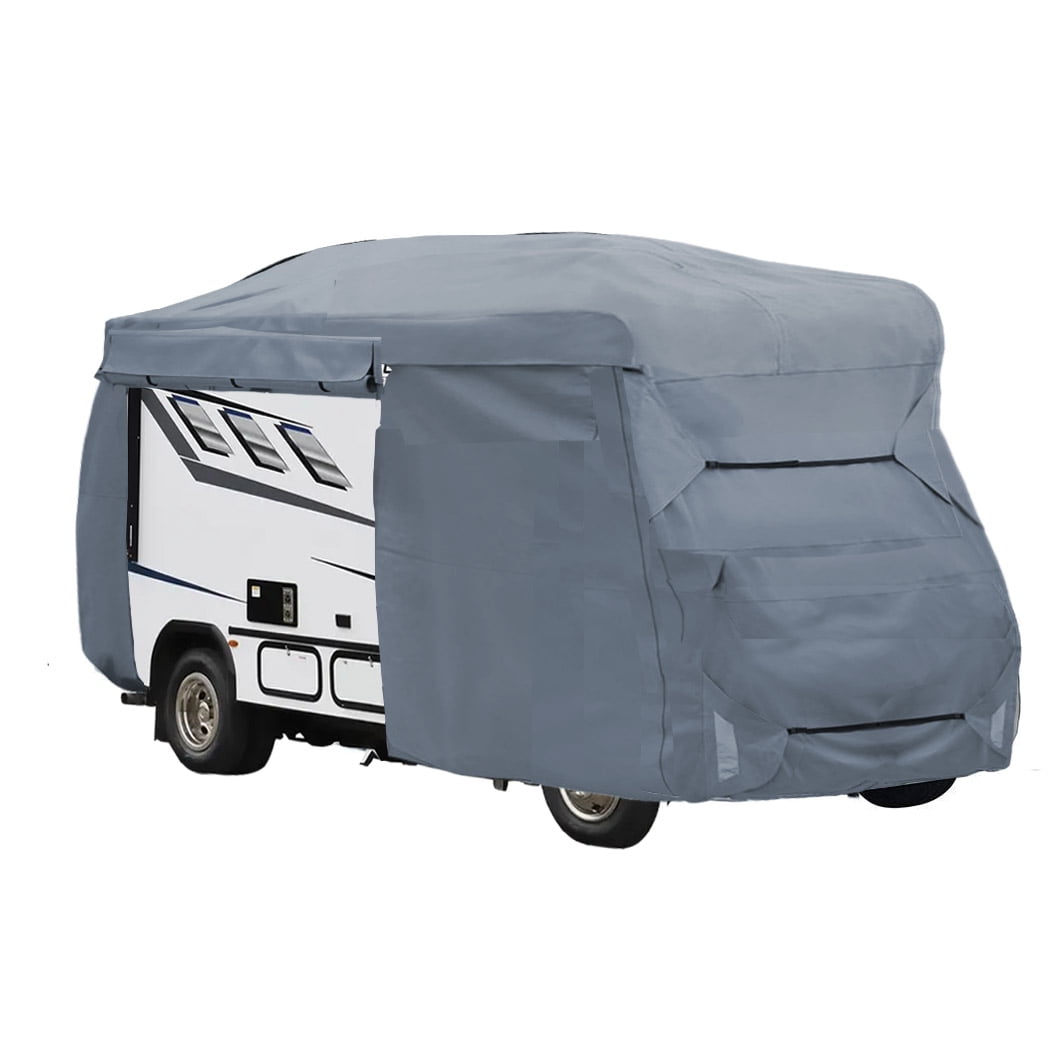 GEARFLAG Class C RV Camper Cover Fits 20'-23', Gray, Multi-Layers Top Fabric, Adjustable Covers, Reinforced Windproof RV Cover Motorhome 292L x 105W x 110H in, 1 Piece