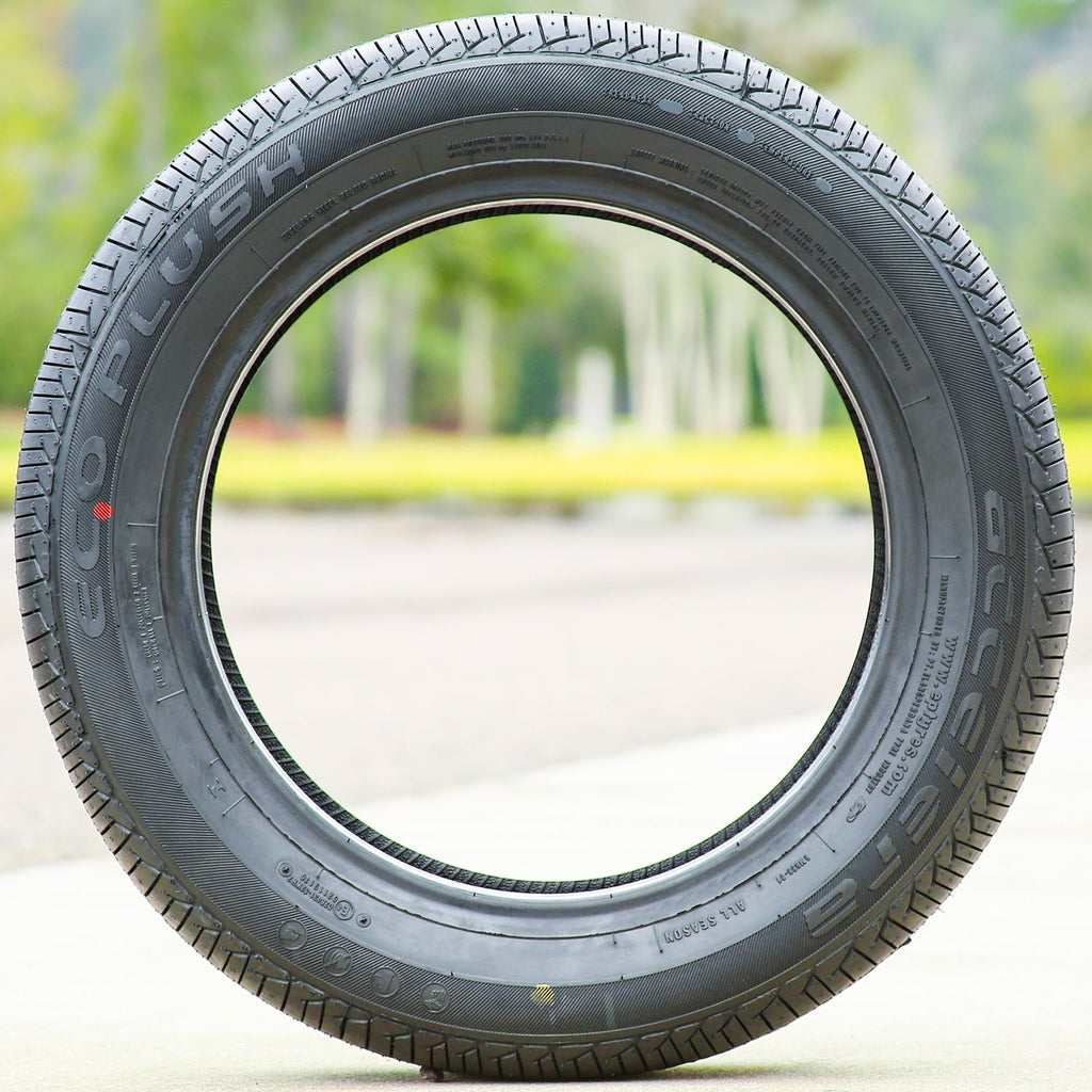 Set of 4 (FOUR) Accelera Eco Plush 185/60R15 84H A/S All Season Tires Fits: 2011-19 Ford Fiesta SE, 2001-02 Dodge Neon ACR