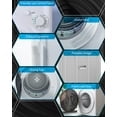 TABU Washer and Dryer Set, 19LBS Fully Automatic Washing Machine & 10LBS Clothes Dryer (White&White)