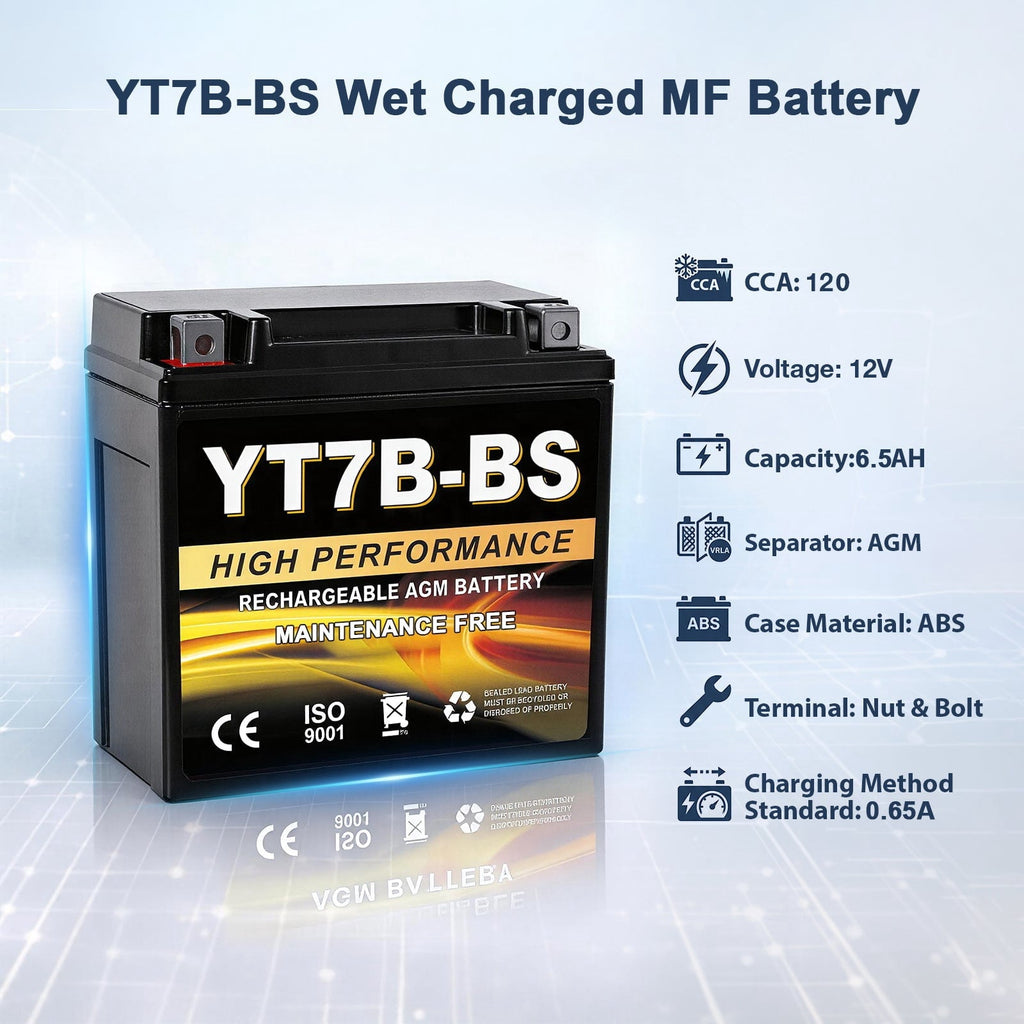 Anlibatt YTX20HL-BS Motorcycle Battery 12V 18Ah 300CCA Rechargeable Sealed Batteries Powersport Replacement for ATV, Scooter, Jet ski, Dirt Bike