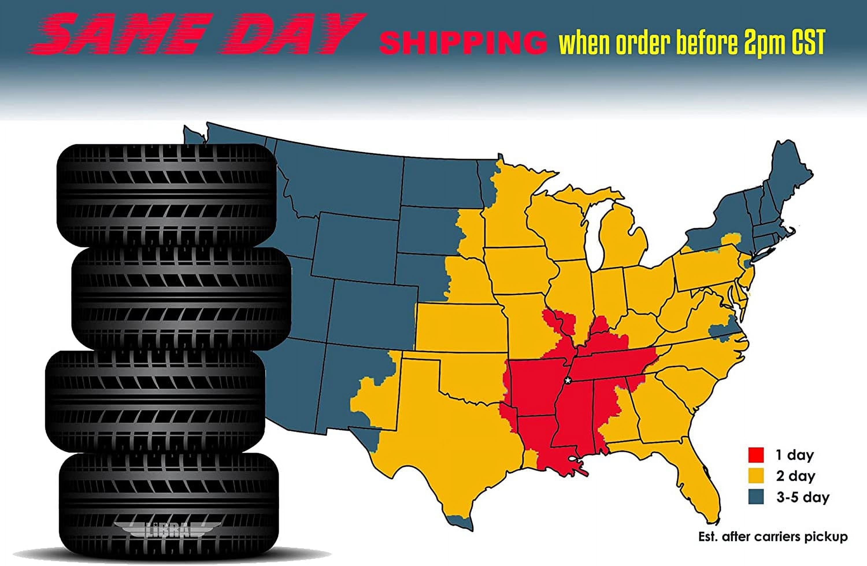 Free Country ST 205/75R15 8 Ply /Load Range D w/Scuff Guard Trailer Tires, Set of 4