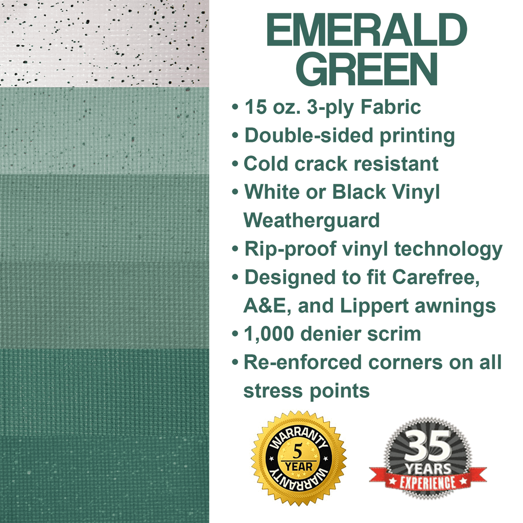 ShadePro Heavy Duty Vinyl RV Awning Fabric Replacement